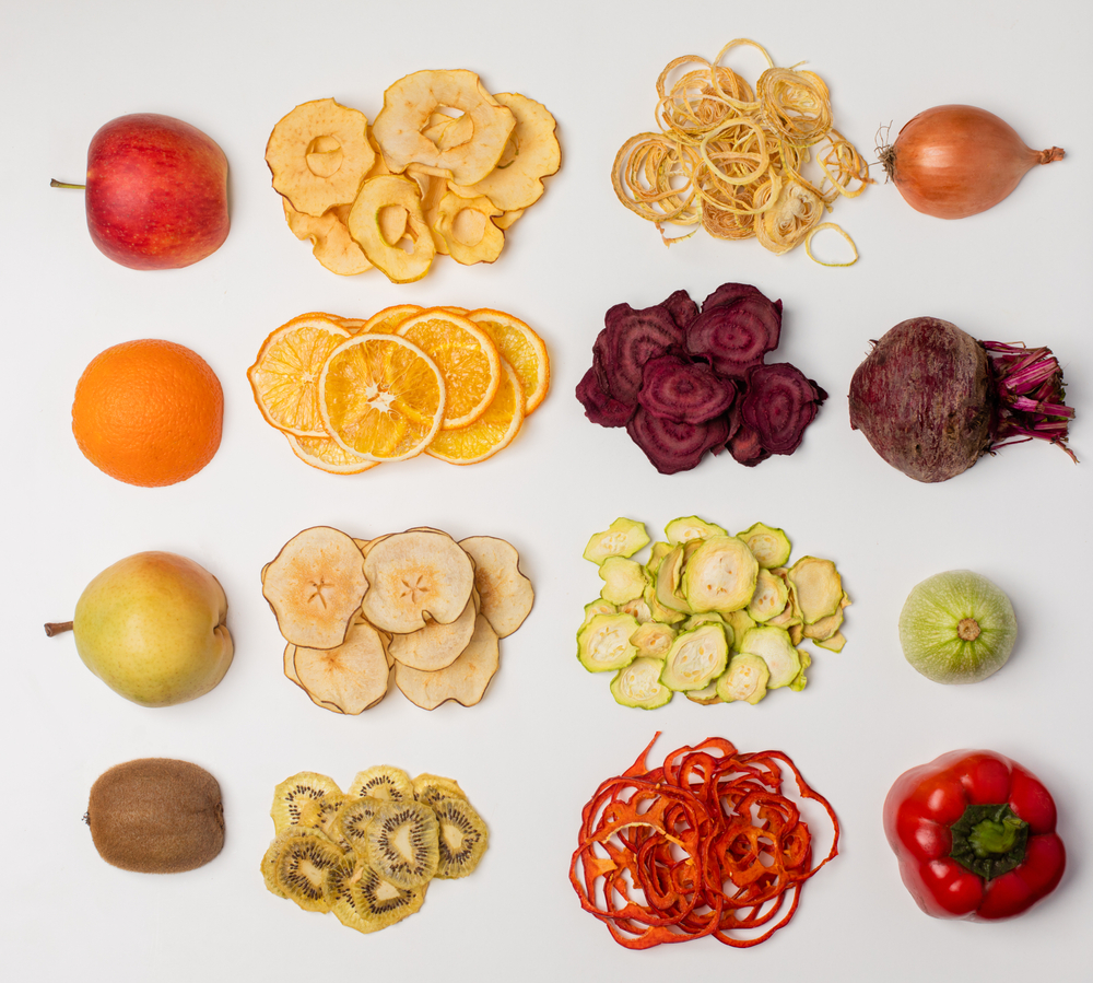 dried fruits and vegetables